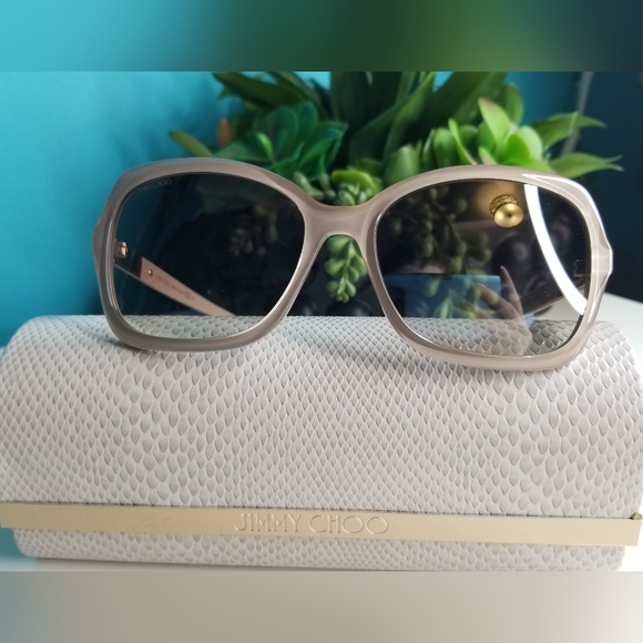 Jimmy Choo Sunglasses Bett/S Oversize Nude - Picture 13 of 13
